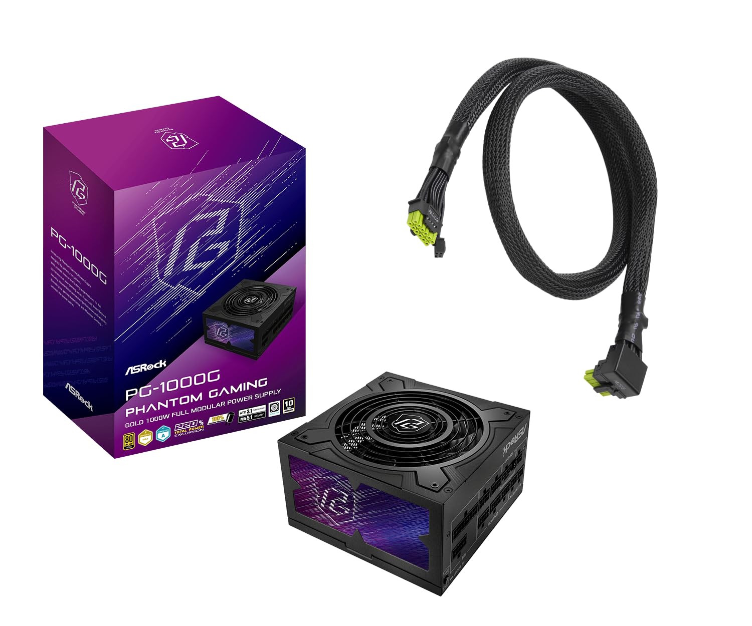 ASRock Phantom Gaming PC電源ユニット 1000W Amazon.com: ASRock Phantom Gaming PG-1000G 1000W 80+ Gold PSU